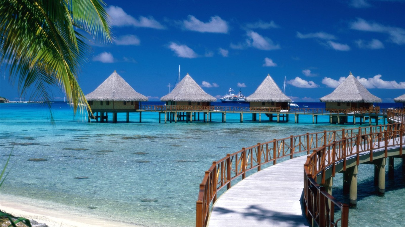 Beach ostrov tapety (2) #30 - 1366x768