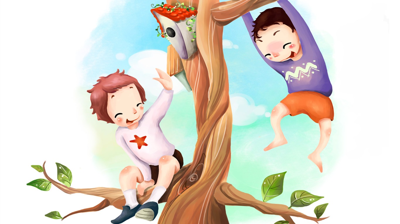 Widescreen wallpaper childhood dream (2) #9 - 1366x768