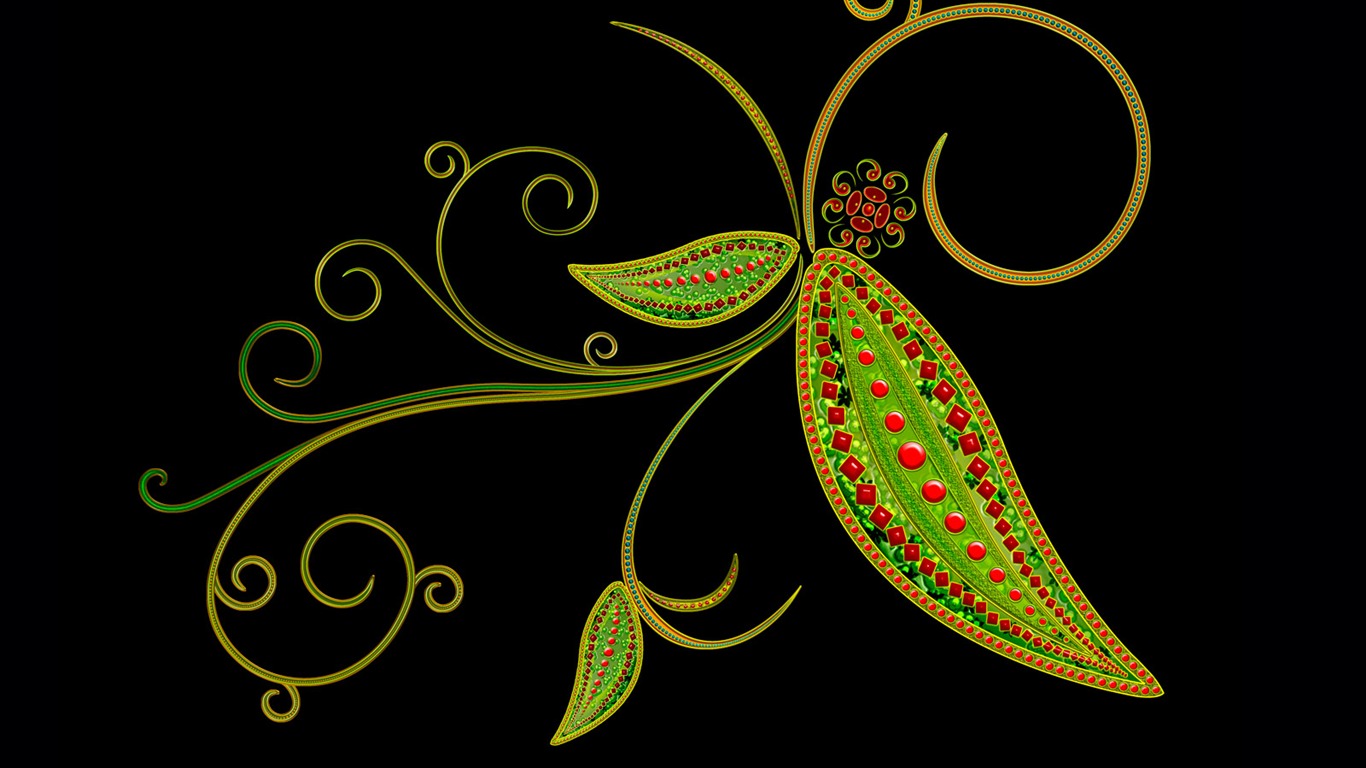Barevný vzor tapety (1) #7 - 1366x768