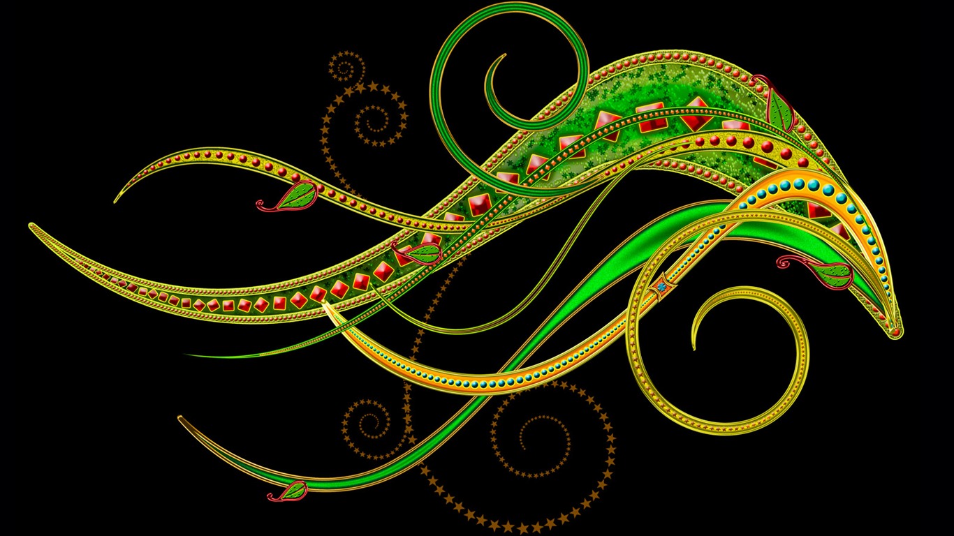 Barevný vzor tapety (1) #20 - 1366x768