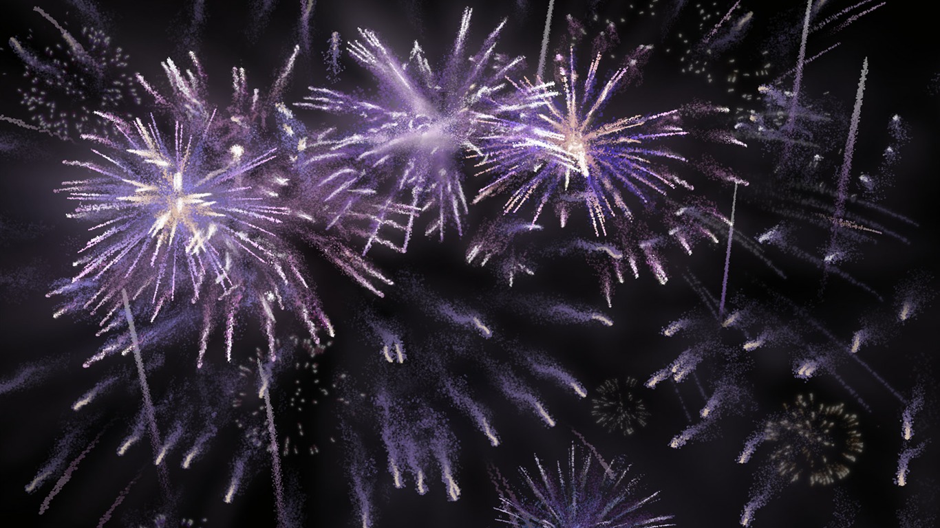 Colorful fireworks HD wallpaper #3 - 1366x768