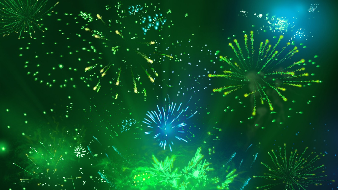 Colorful fireworks HD wallpaper #20 - 1366x768