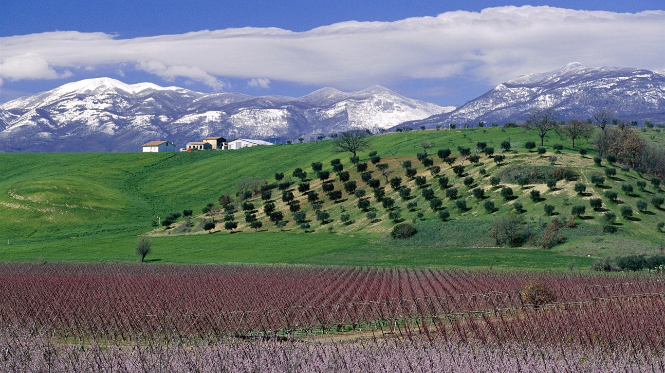 Paisaje italiano fondo de pantalla (1) #4 - 1366x768