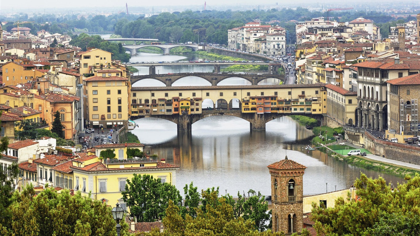 Fond d'écran paysage italien (1) #18 - 1366x768