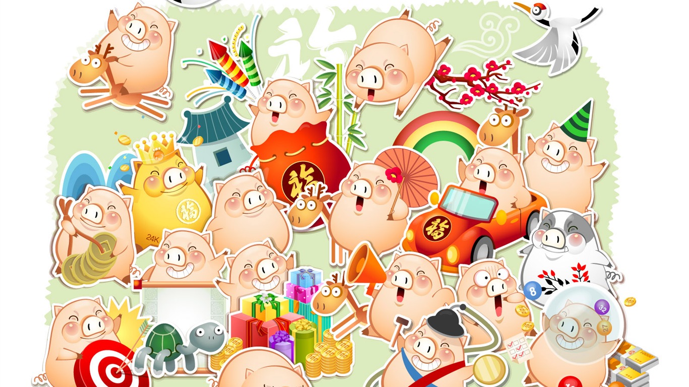 Rok Wallpaper Prase téma #2 - 1366x768