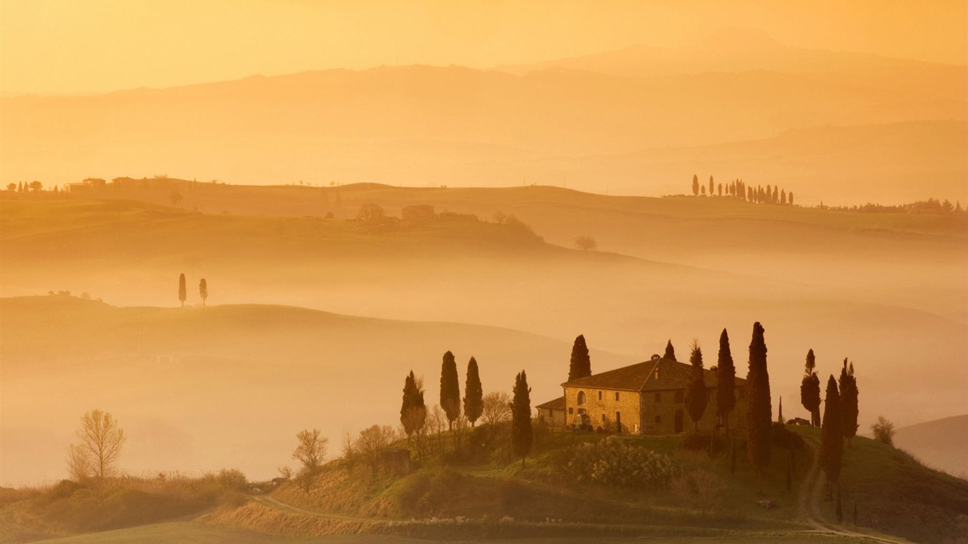 Paisaje italiano fondo de pantalla (2) #8 - 1366x768