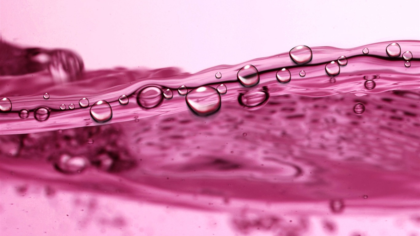 Colorful Water drops HD wallpaper #12 - 1366x768