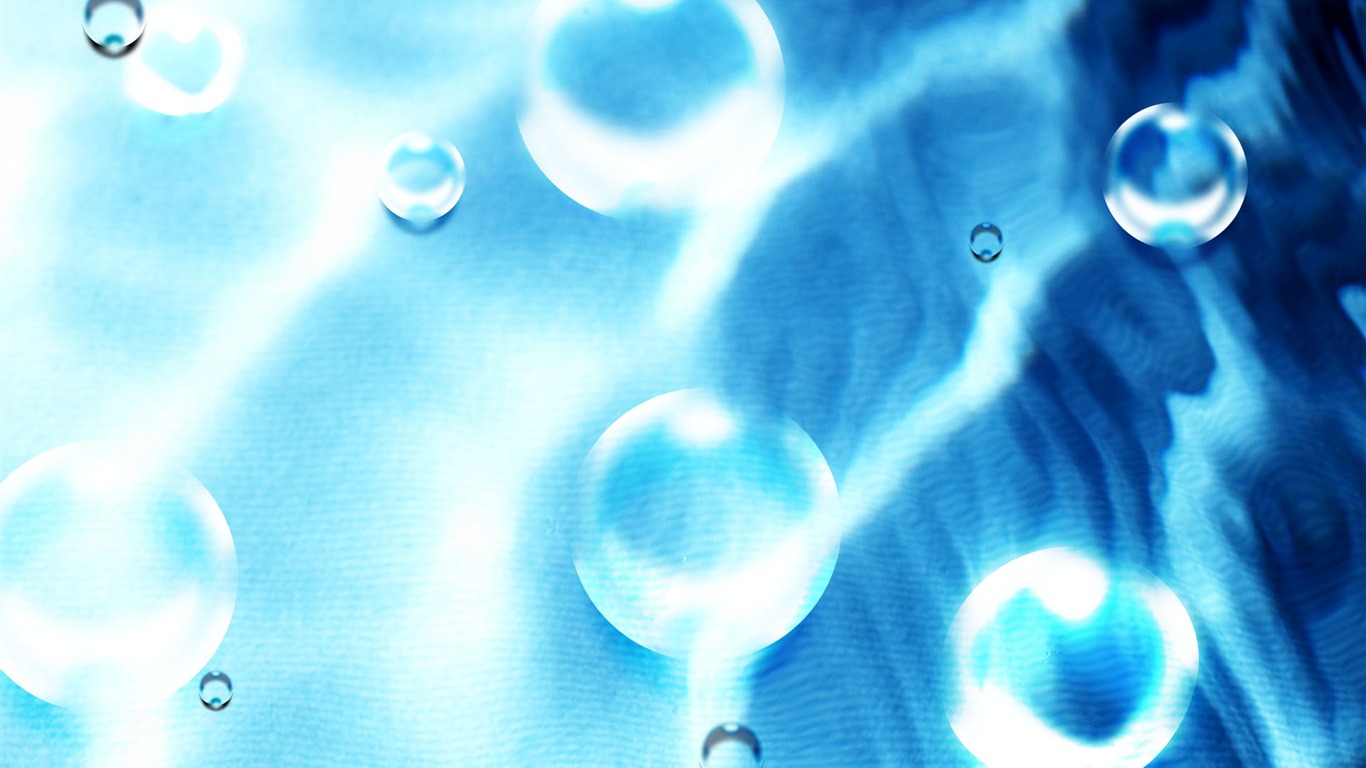 Colorful Water drops HD wallpaper #16 - 1366x768