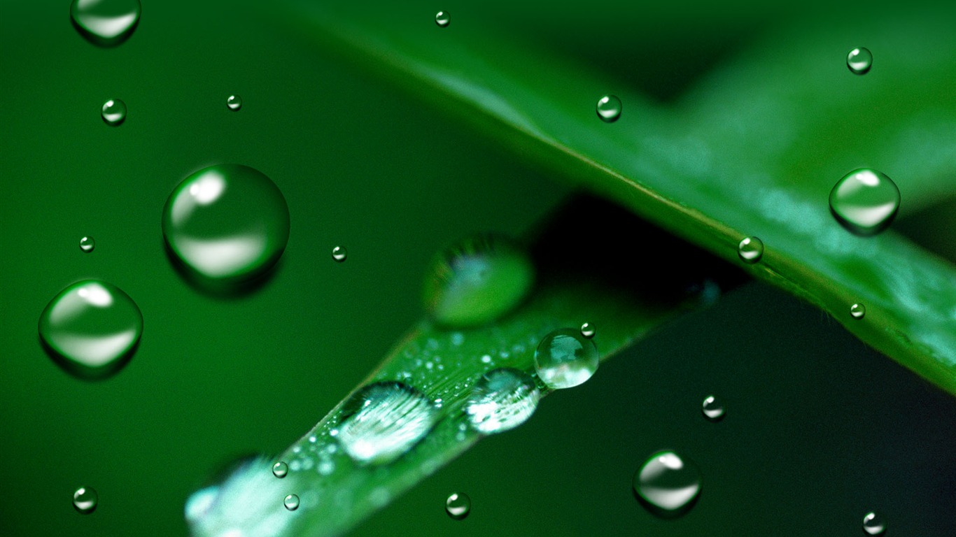 Colorful Water drops HD wallpaper #17 - 1366x768