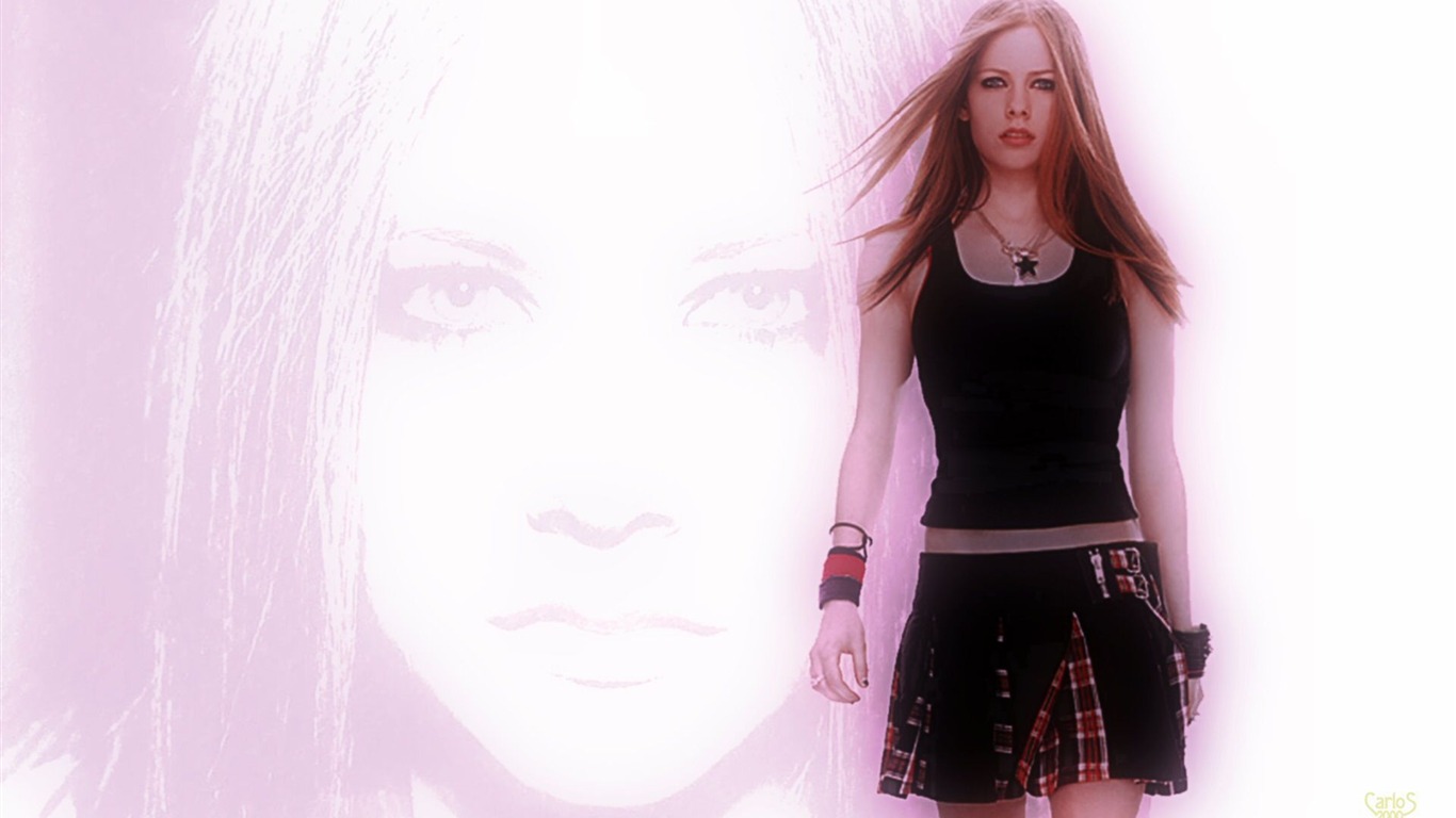 Avril Lavigne schöne Tapete (2) #5 - 1366x768