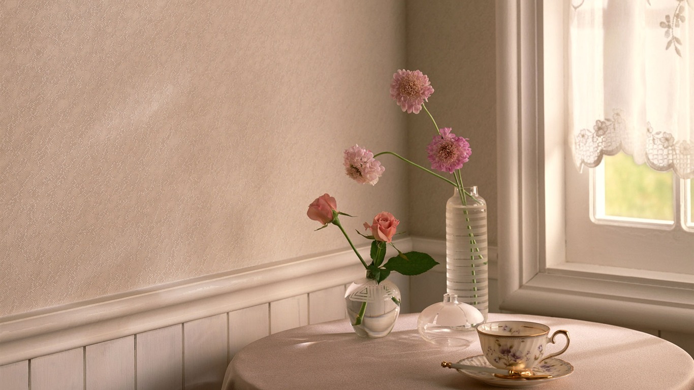 室內花飾 壁紙(六) #11 - 1366x768
