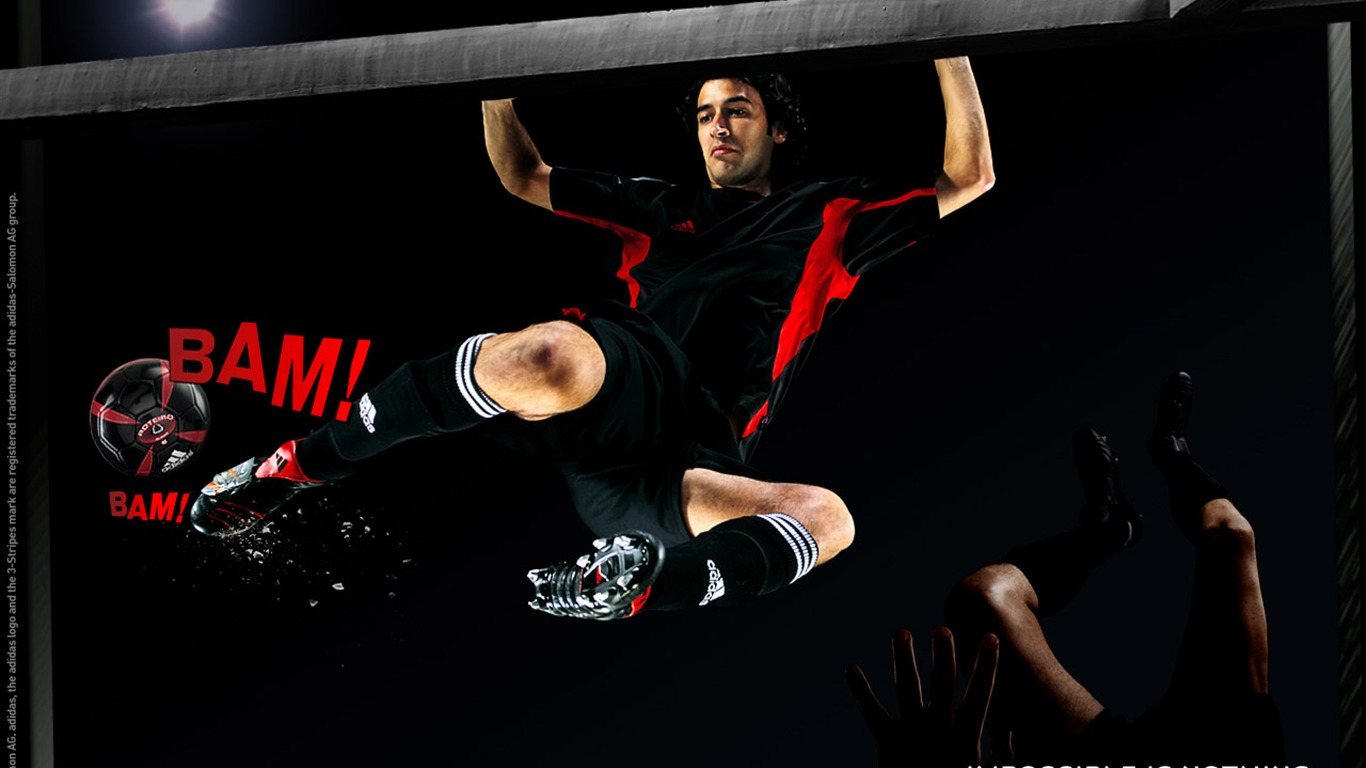 adidas advertising wallpaper #8 - 1366x768