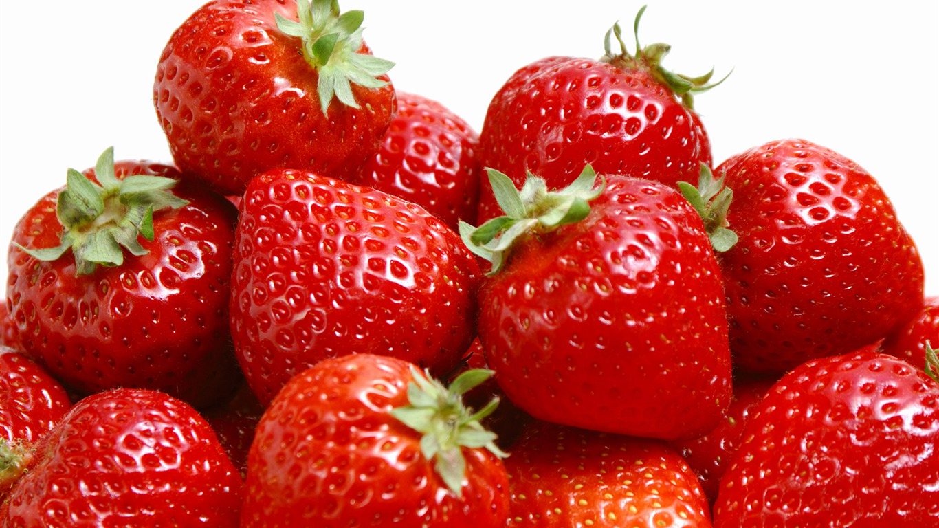 HD Wallpaper frischen Erdbeeren #4 - 1366x768