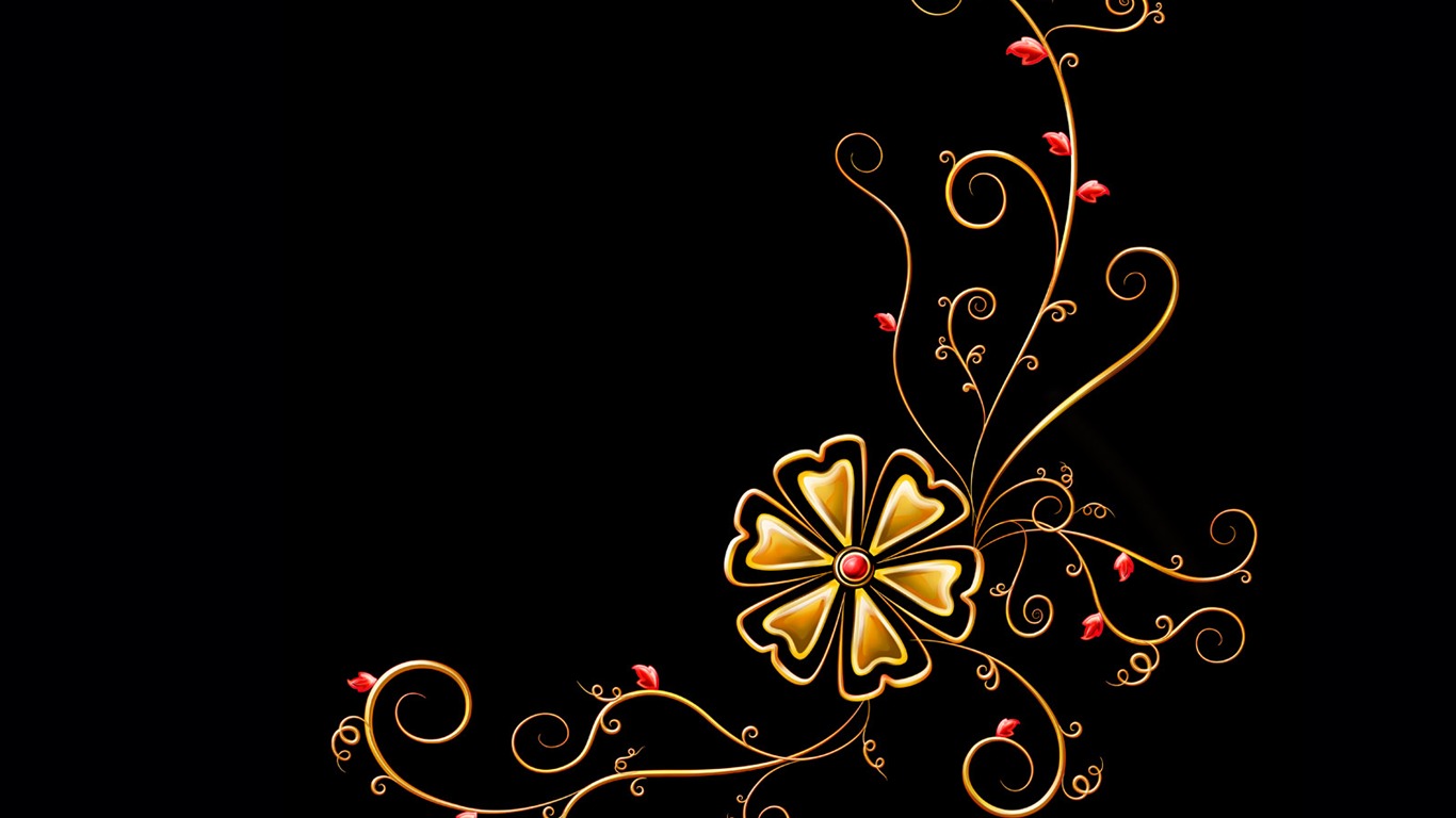 炫彩花纹 壁纸(三)11 - 1366x768