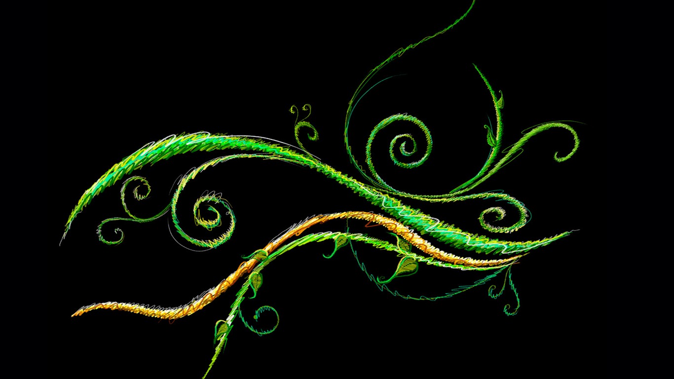 炫彩花紋 壁紙(三) #19 - 1366x768