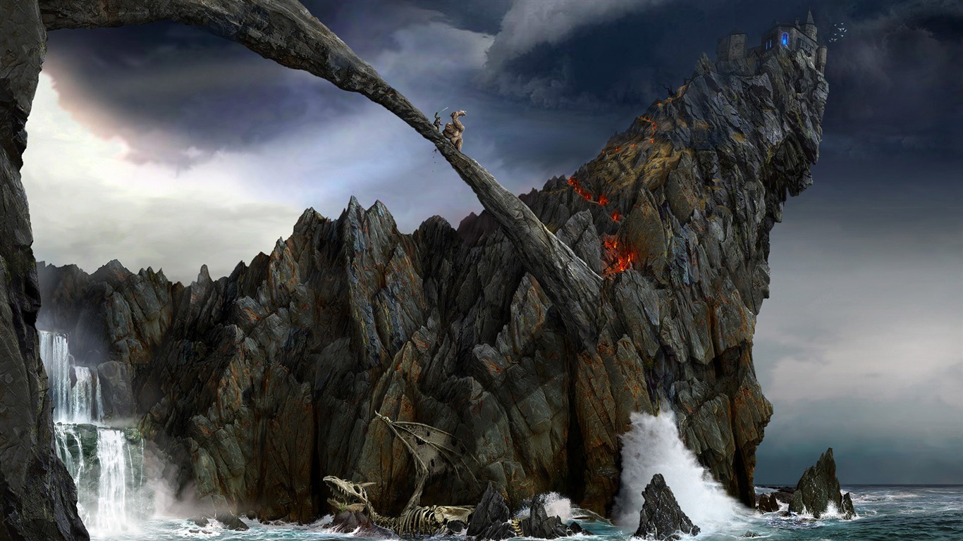 Game Scene wallpaper (4) #5 - 1366x768