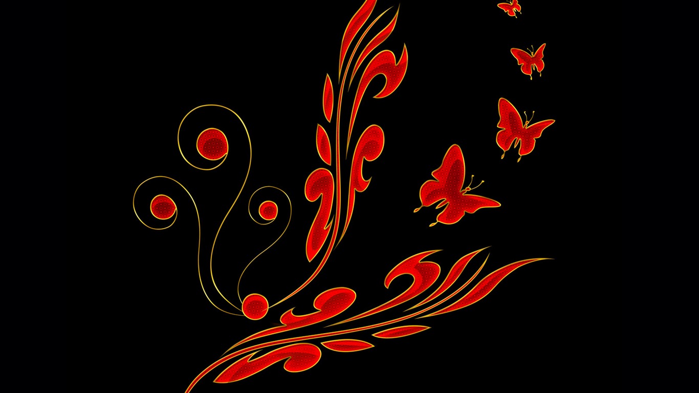 Colorful pattern wallpaper (4) #11 - 1366x768