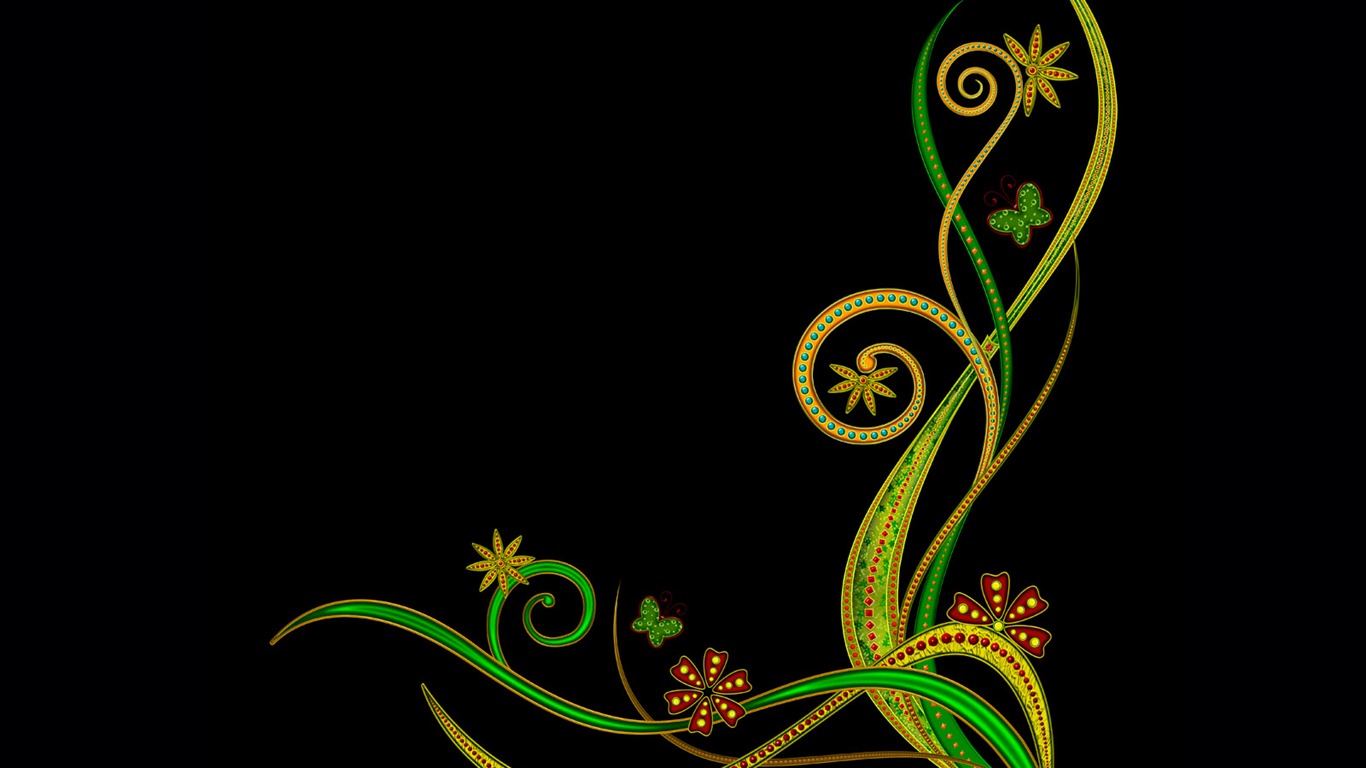Barevný vzor tapety (4) #16 - 1366x768