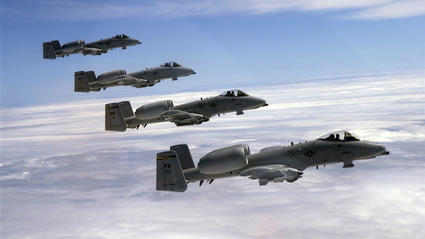 HD wallpaper military aircraft (4) #18 - 1366x768