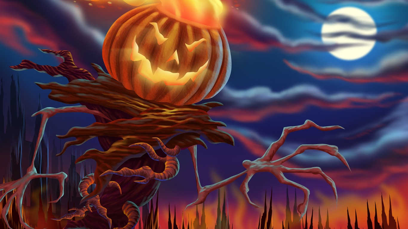 Fondos de Halloween temáticos (3) #1 - 1366x768