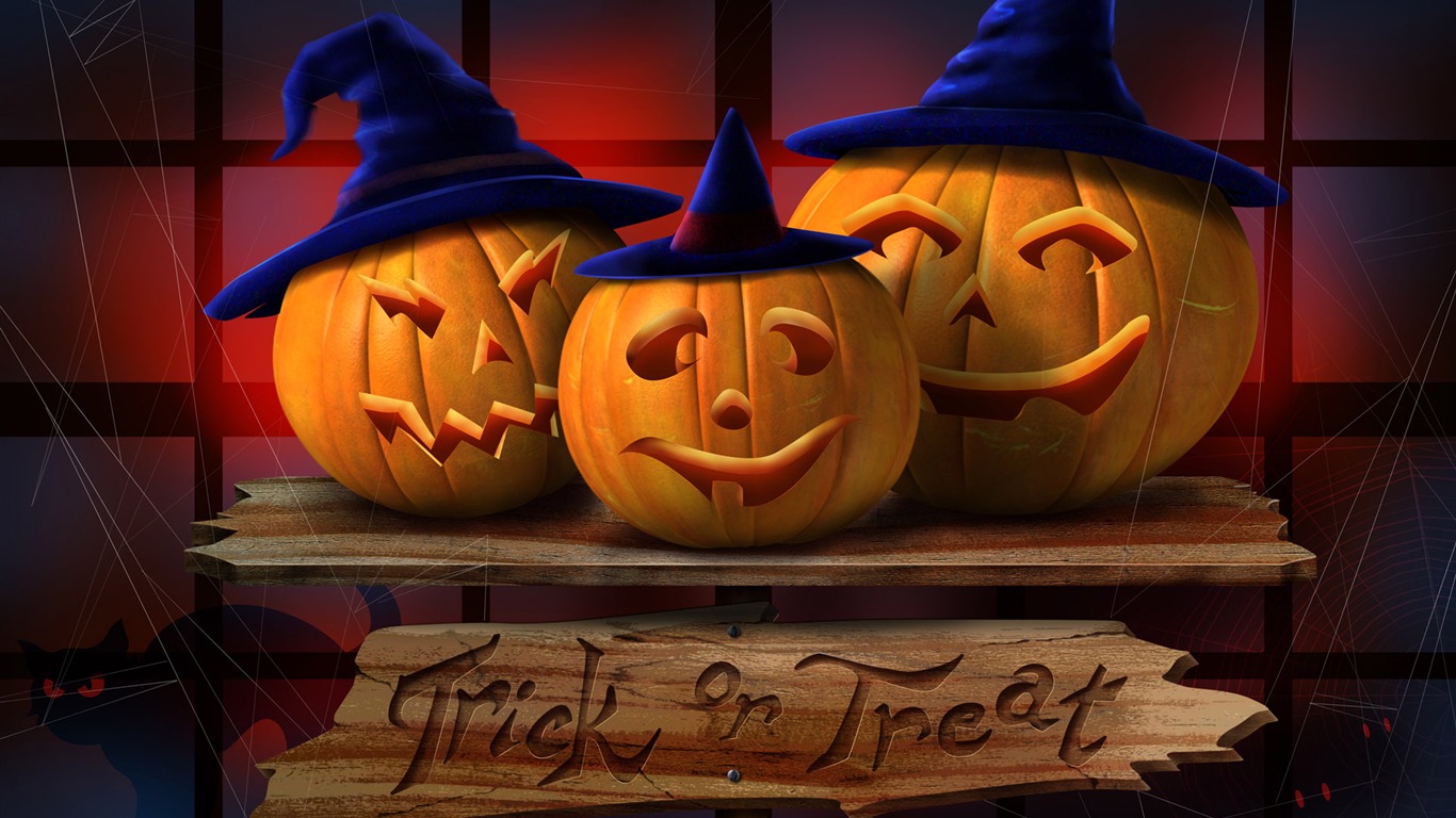 Halloween Téma Tapety na plochu (3) #5 - 1366x768
