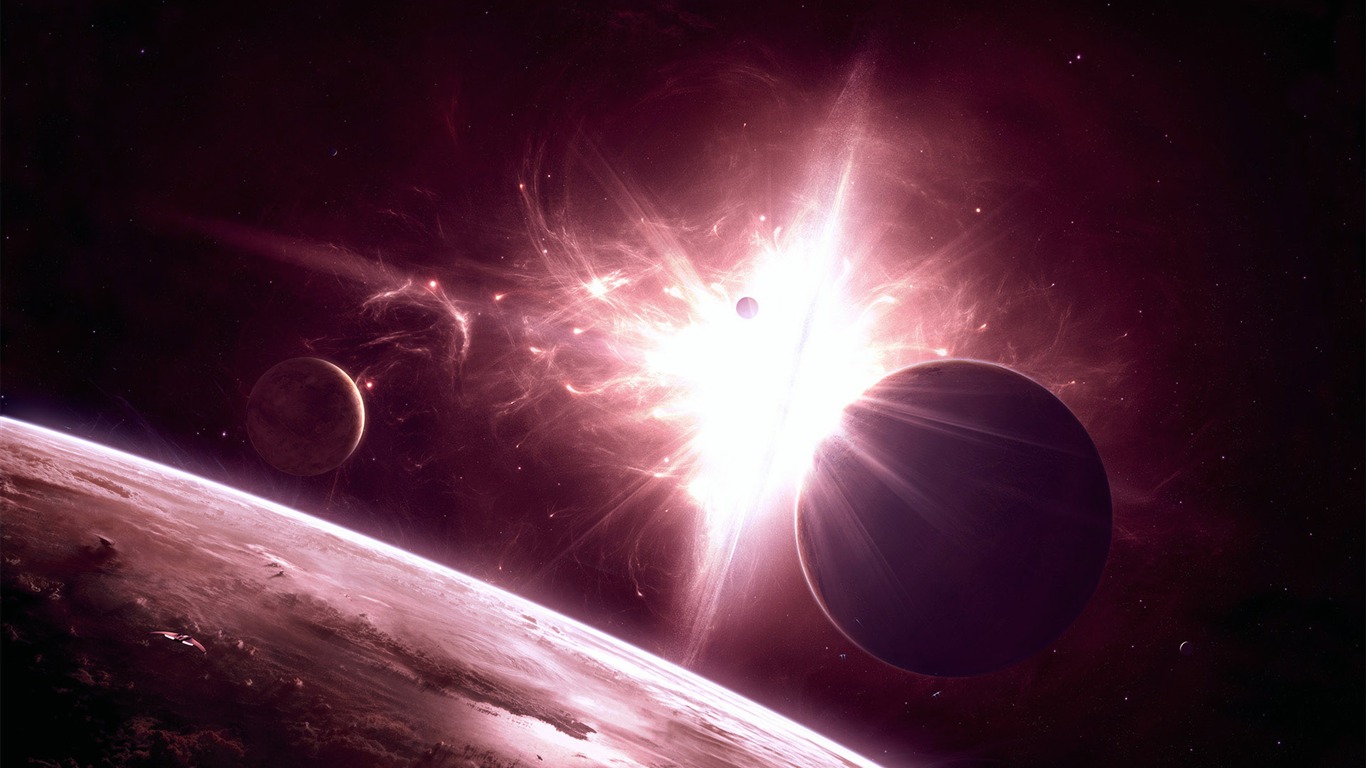 Širokoúhlý wallpaper Star Earth (1) #3 - 1366x768