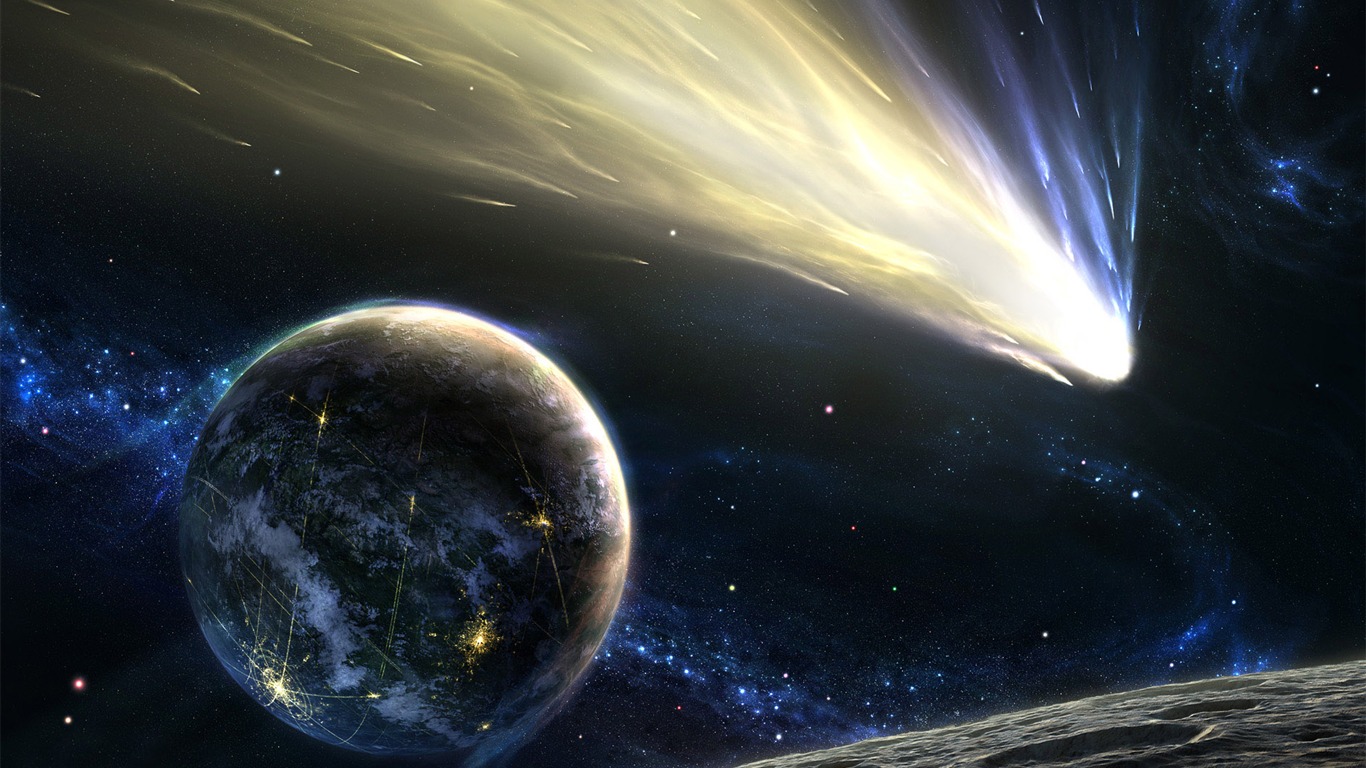 Widescreen-Wallpaper Star Earth (1) #4 - 1366x768