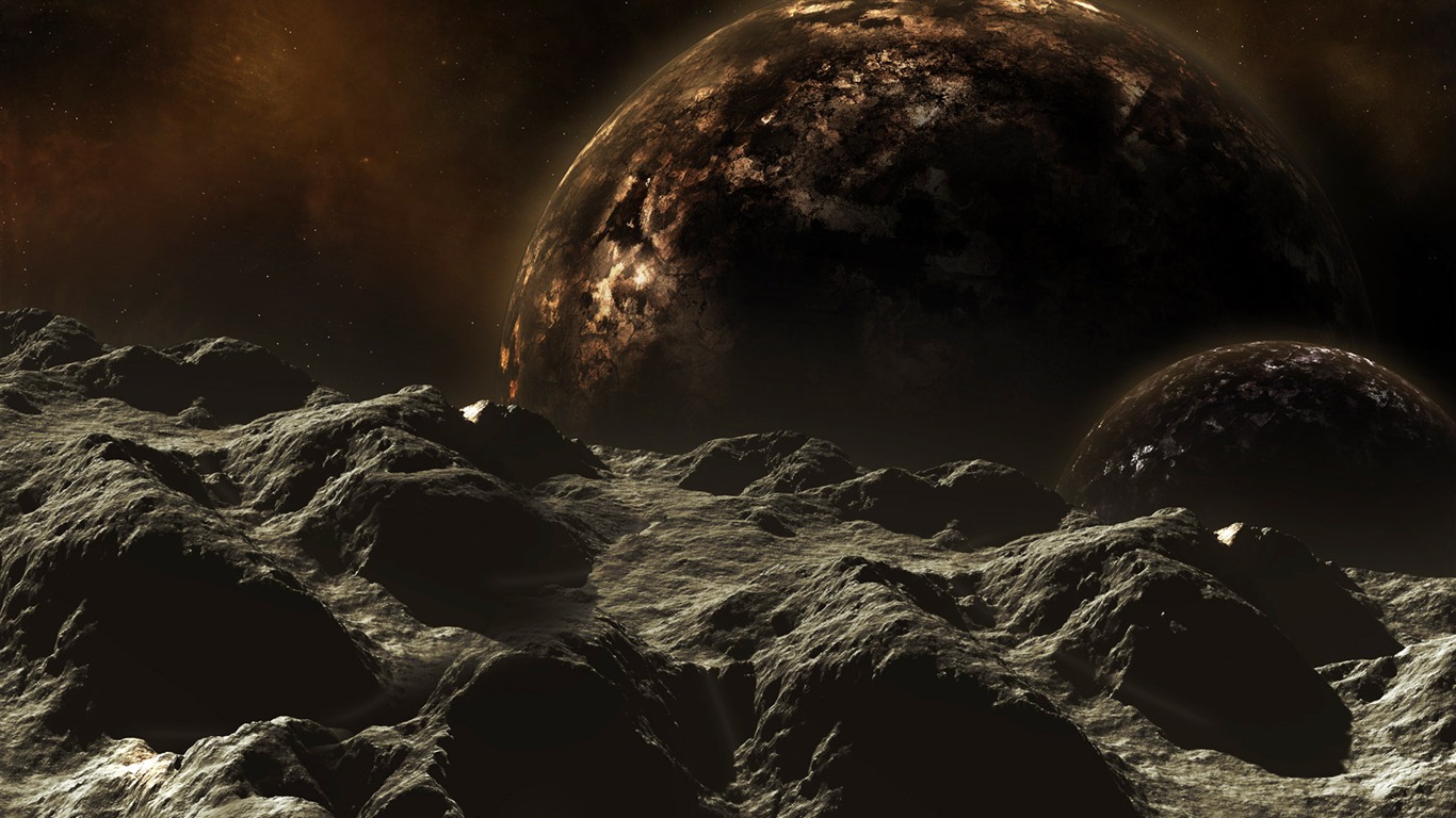寬屏星空地球 壁紙(一) #6 - 1366x768