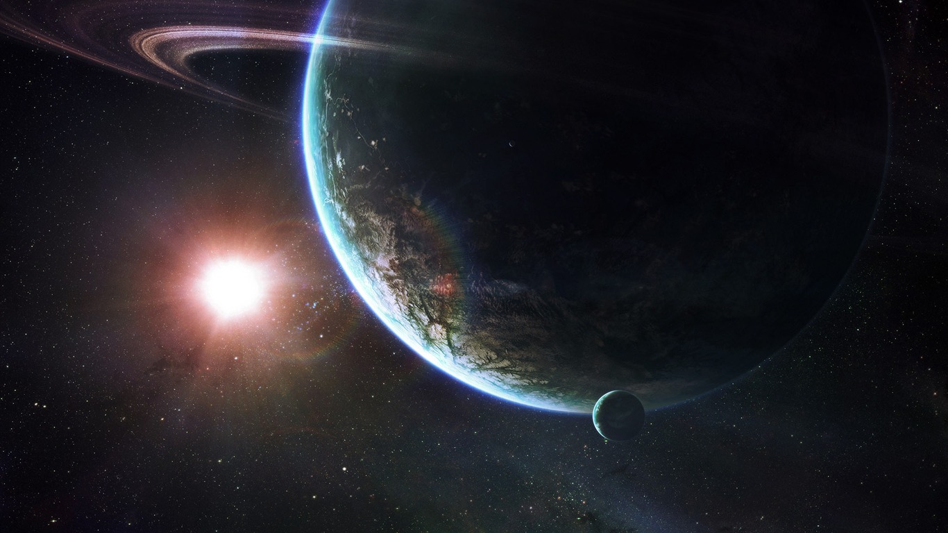 Widescreen Wallpaper Star de la Terre (1) #8 - 1366x768