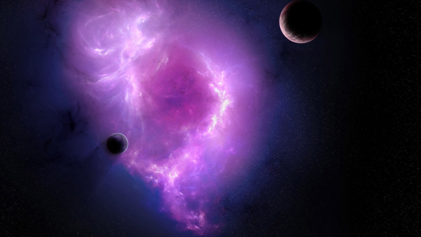 寬屏星空地球 壁紙(一) #10 - 1366x768