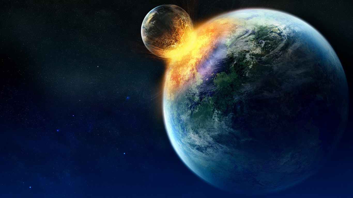 寬屏星空地球 壁紙(一) #11 - 1366x768