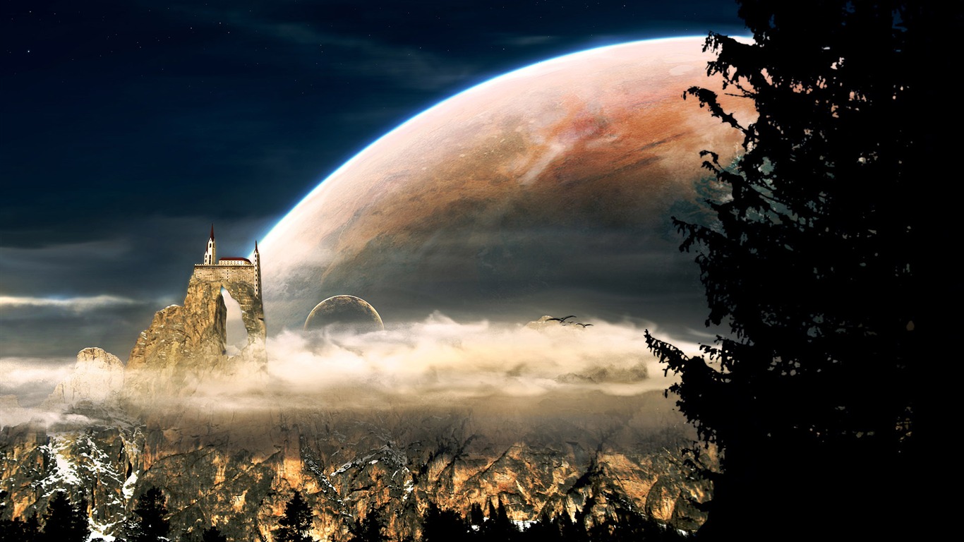 Widescreen Wallpaper Star de la Terre (1) #14 - 1366x768