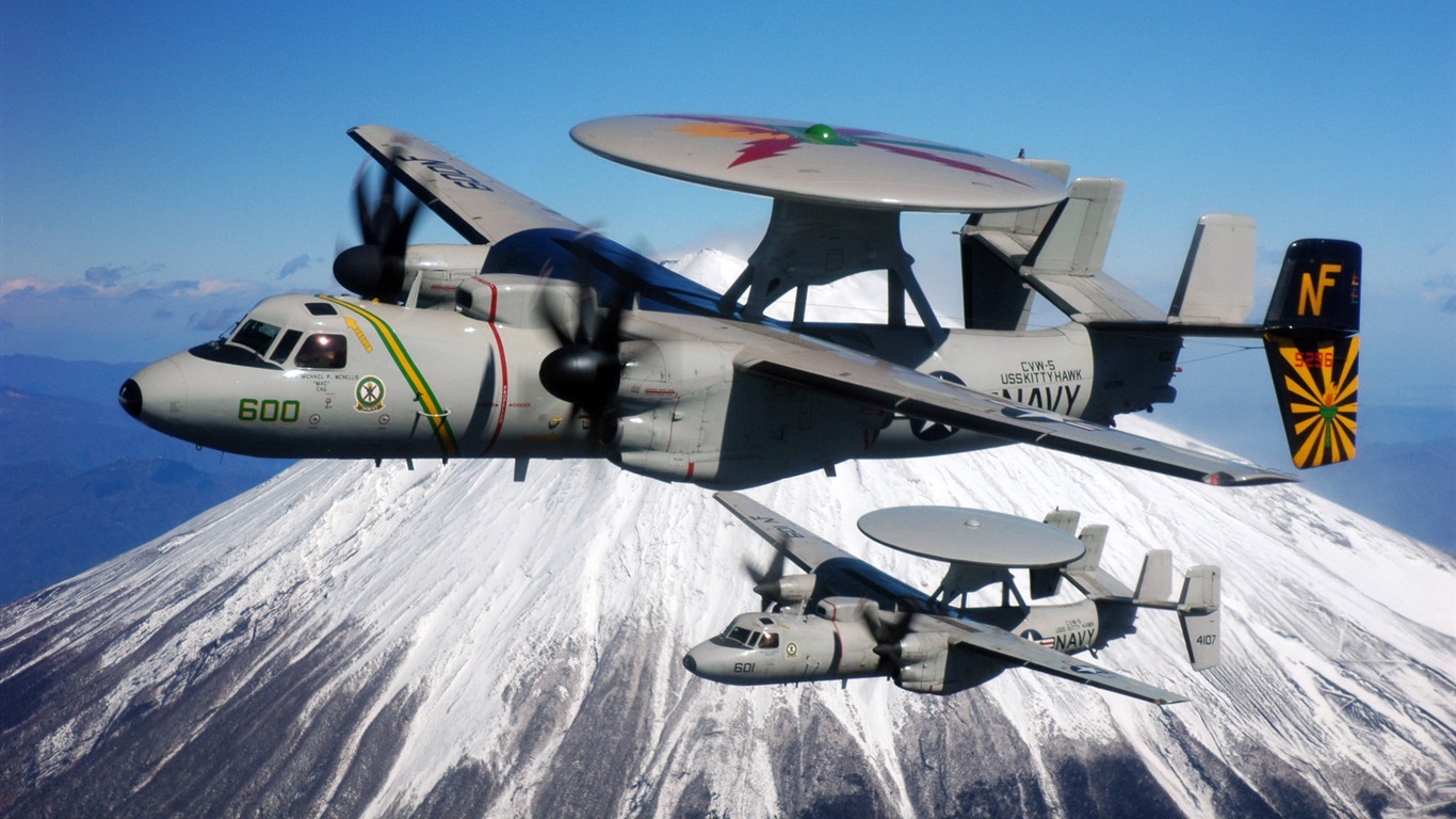 HD wallpaper military aircraft (6) #5 - 1366x768