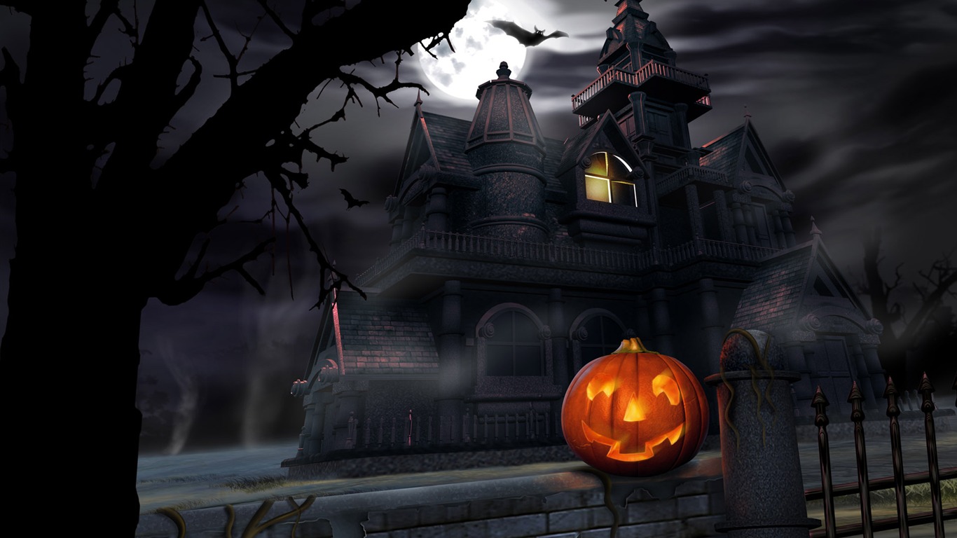 Halloween Téma Tapety na plochu (4) #3 - 1366x768