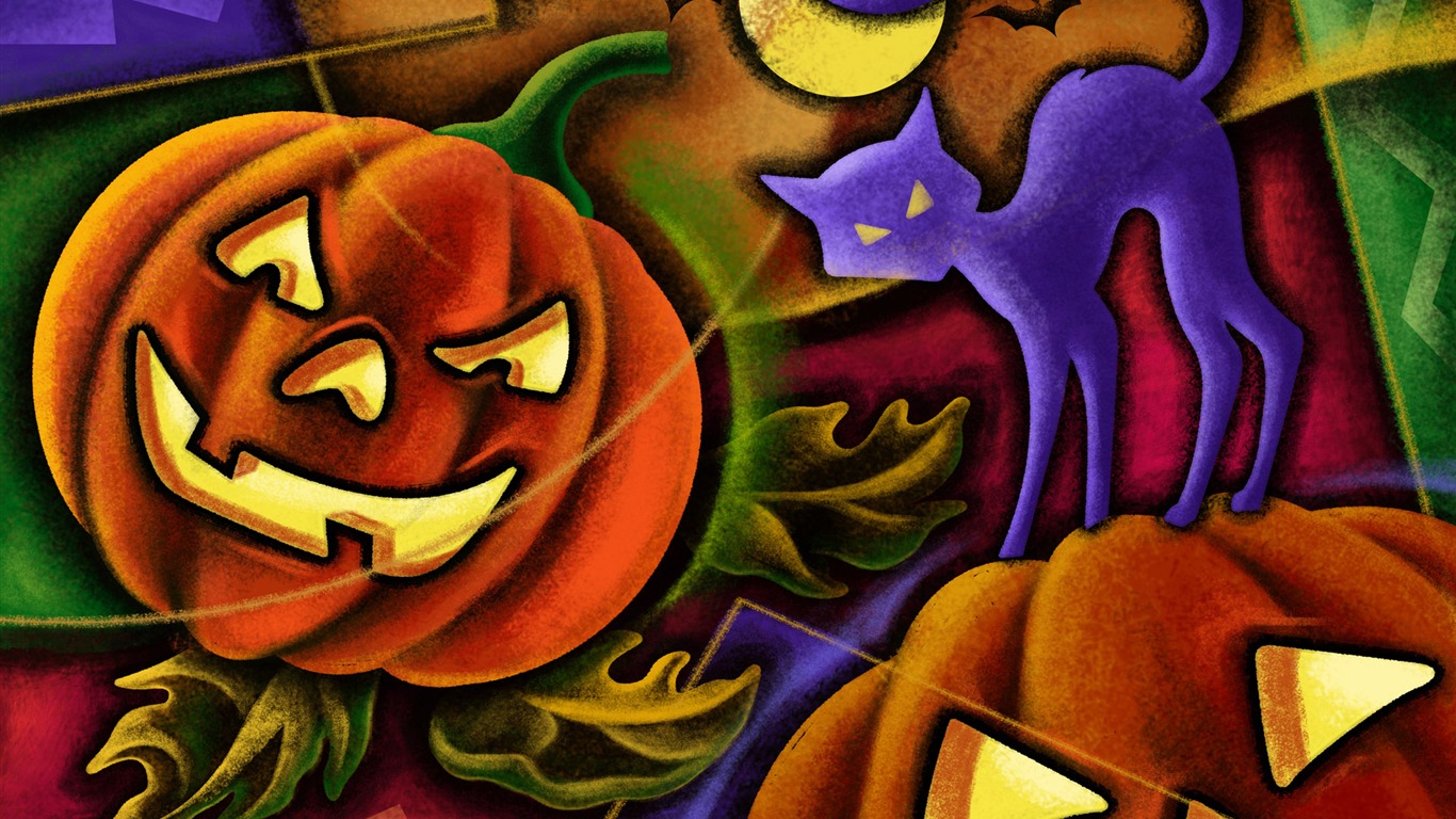 Halloween Téma Tapety na plochu (5) #11 - 1366x768