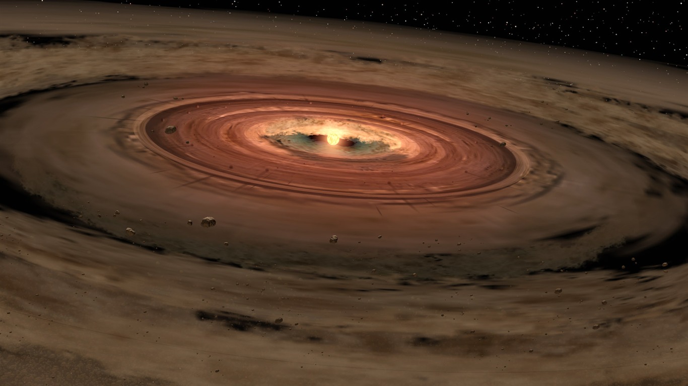 Widescreen wallpaper Star Earth (2) #7 - 1366x768