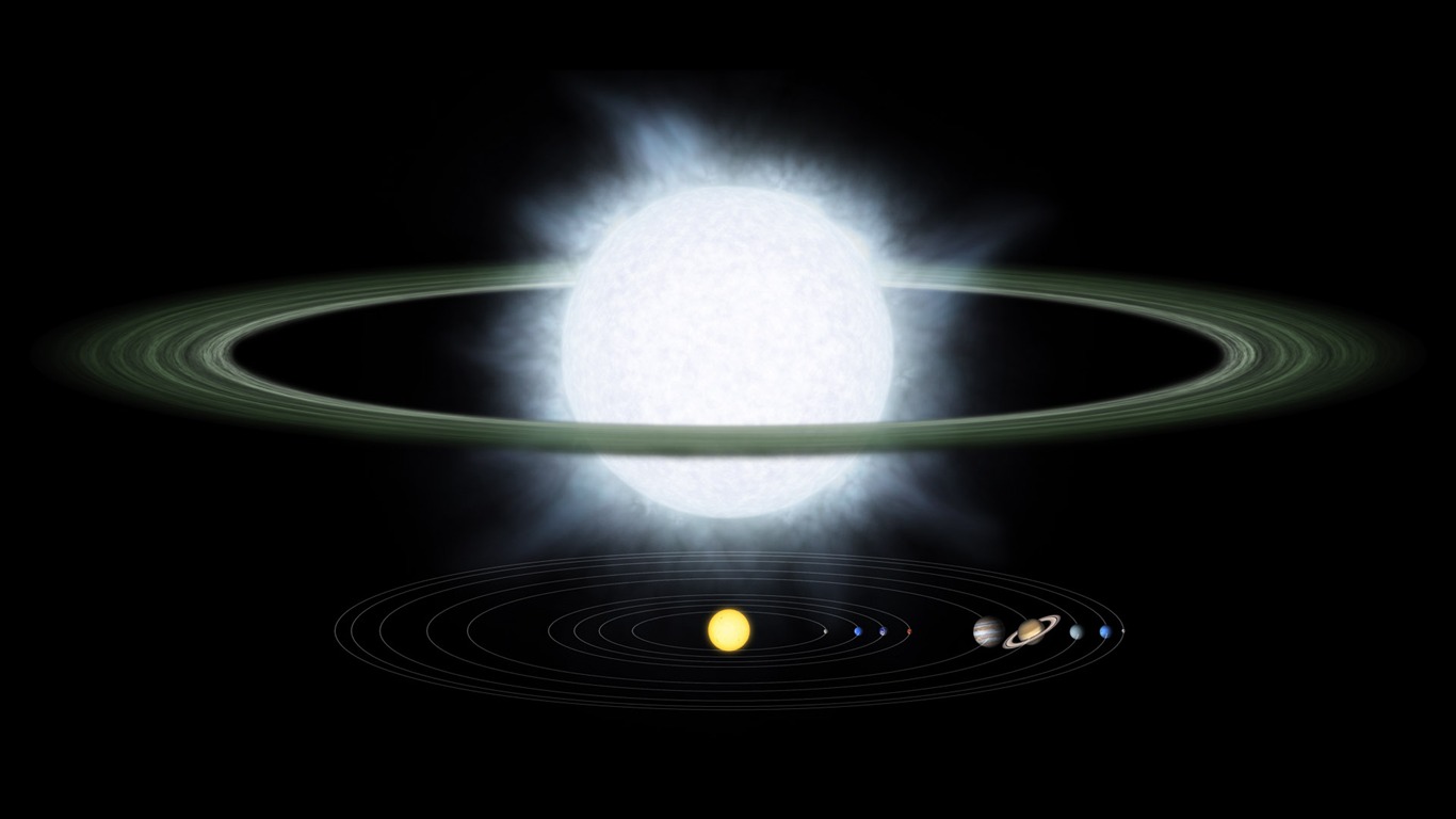 Widescreen wallpaper Star Earth (2) #8 - 1366x768