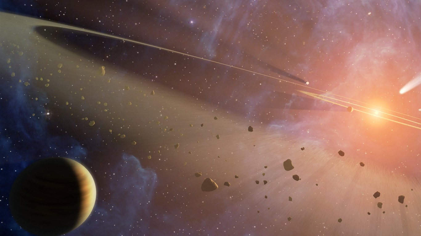 寬屏星空地球 壁紙(二) #12 - 1366x768