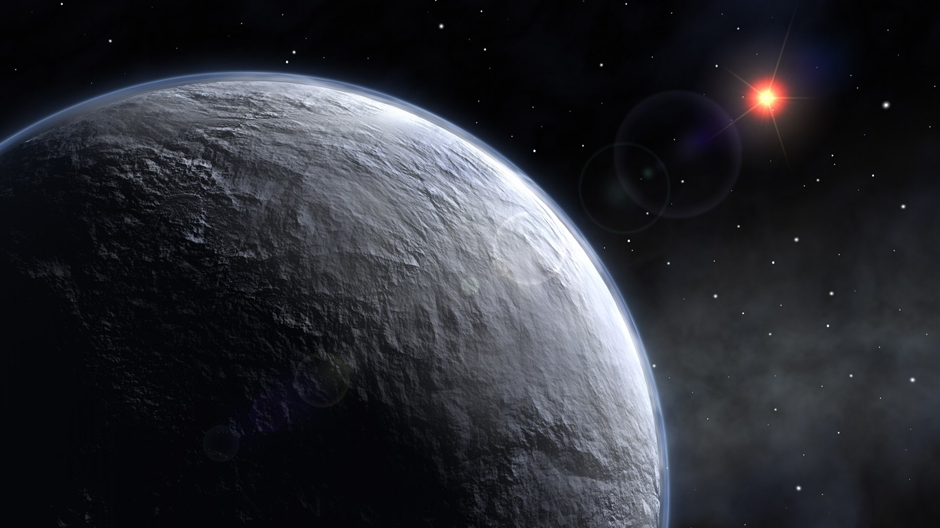 寬屏星空地球 壁紙(二) #17 - 1366x768