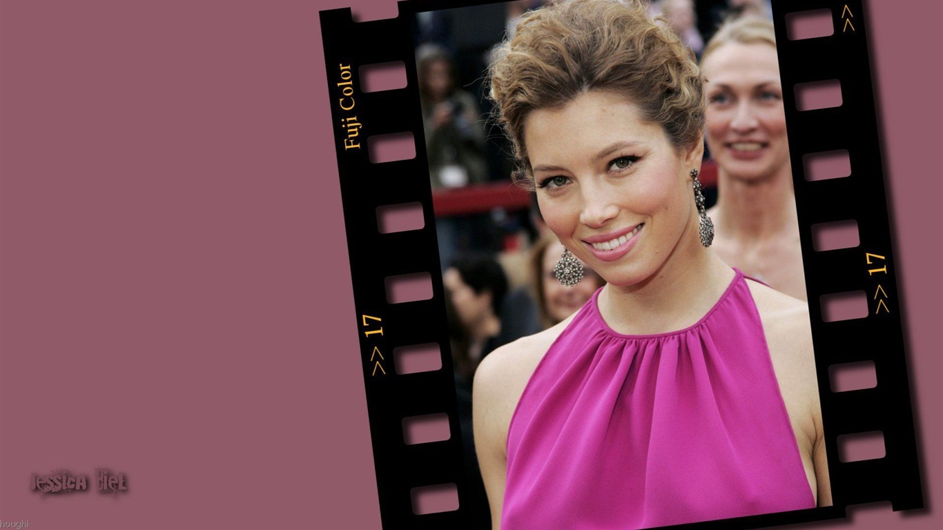 Jessica Biel krásnou tapetu #9 - 1366x768