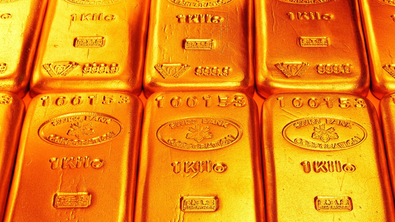 Gold wallpaper (1) #6 - 1366x768