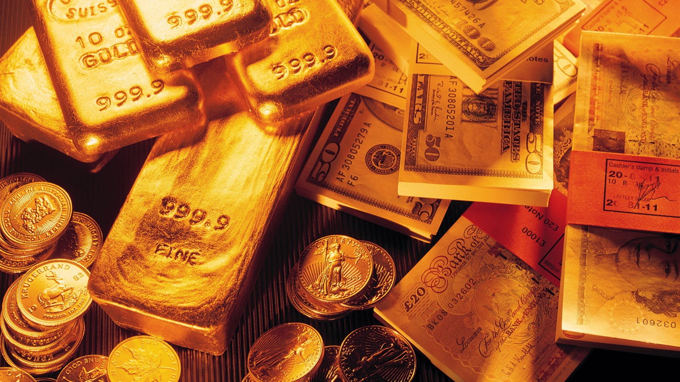 Gold tapety (1) #7 - 1366x768