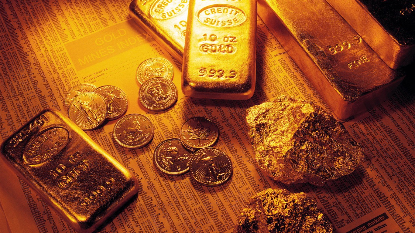 Gold tapety (1) #14 - 1366x768