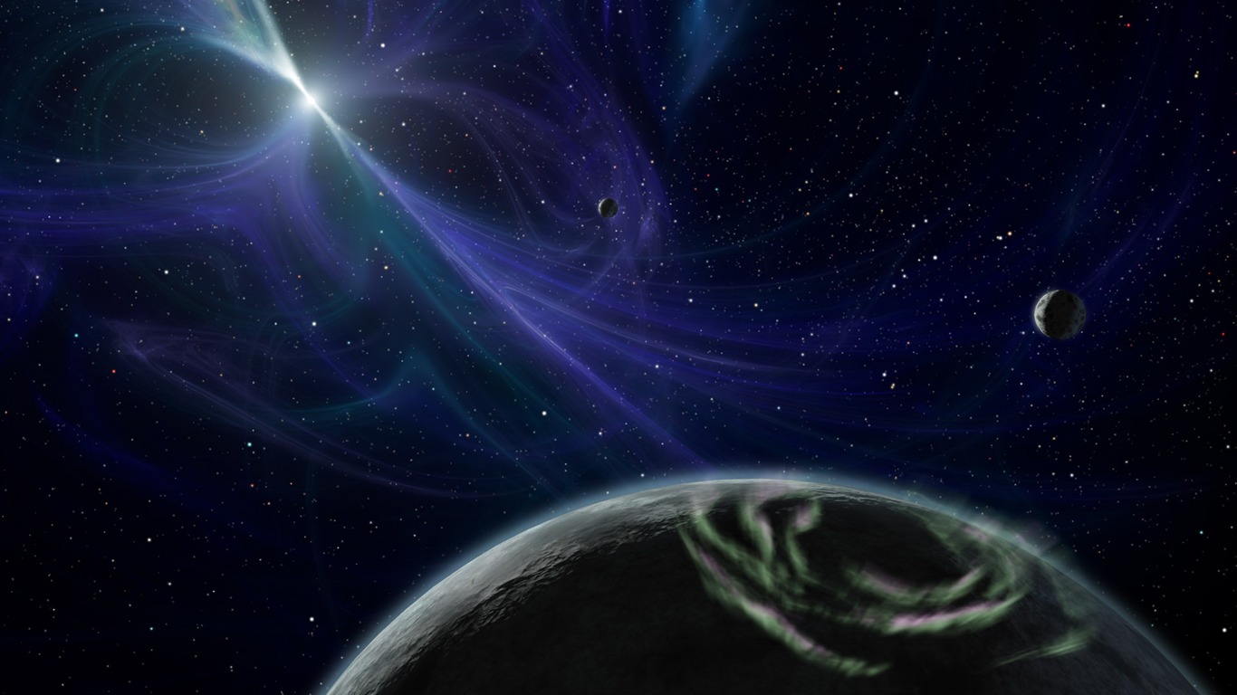 Widescreen-Wallpaper Star Earth (3) #4 - 1366x768