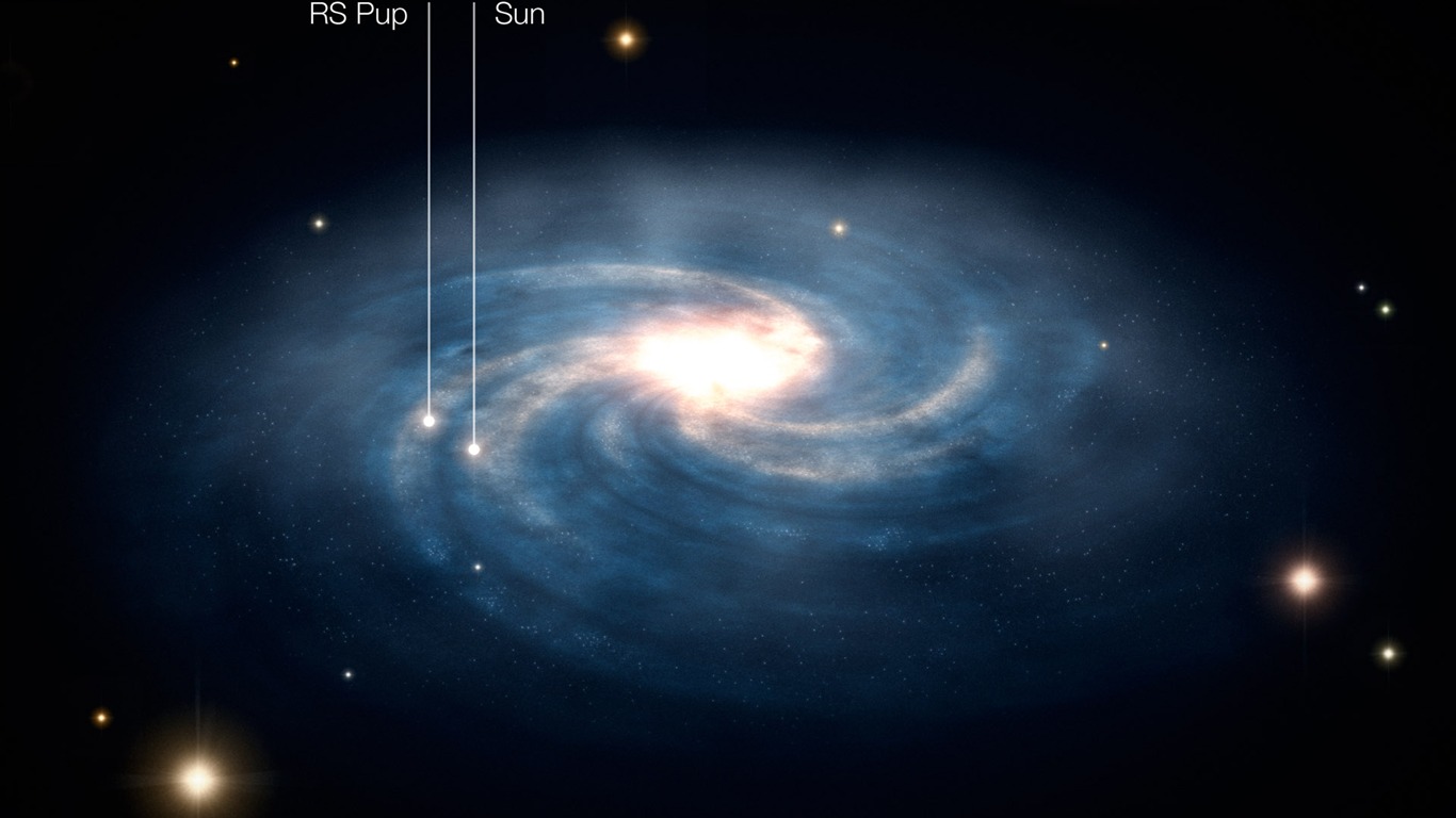 宽屏星空地球 壁纸(三)14 - 1366x768