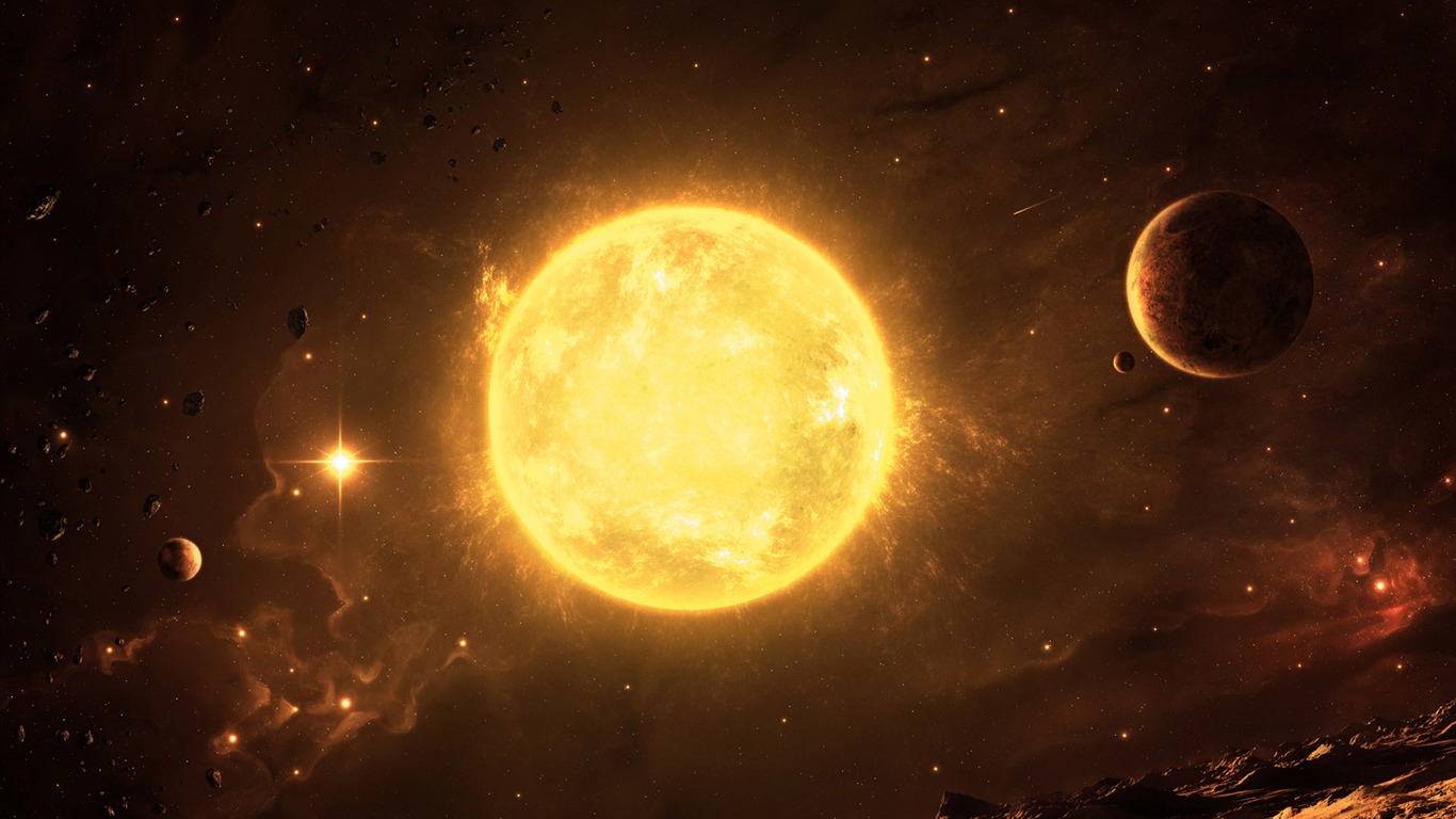 Widescreen-Wallpaper Star Earth (3) #20 - 1366x768