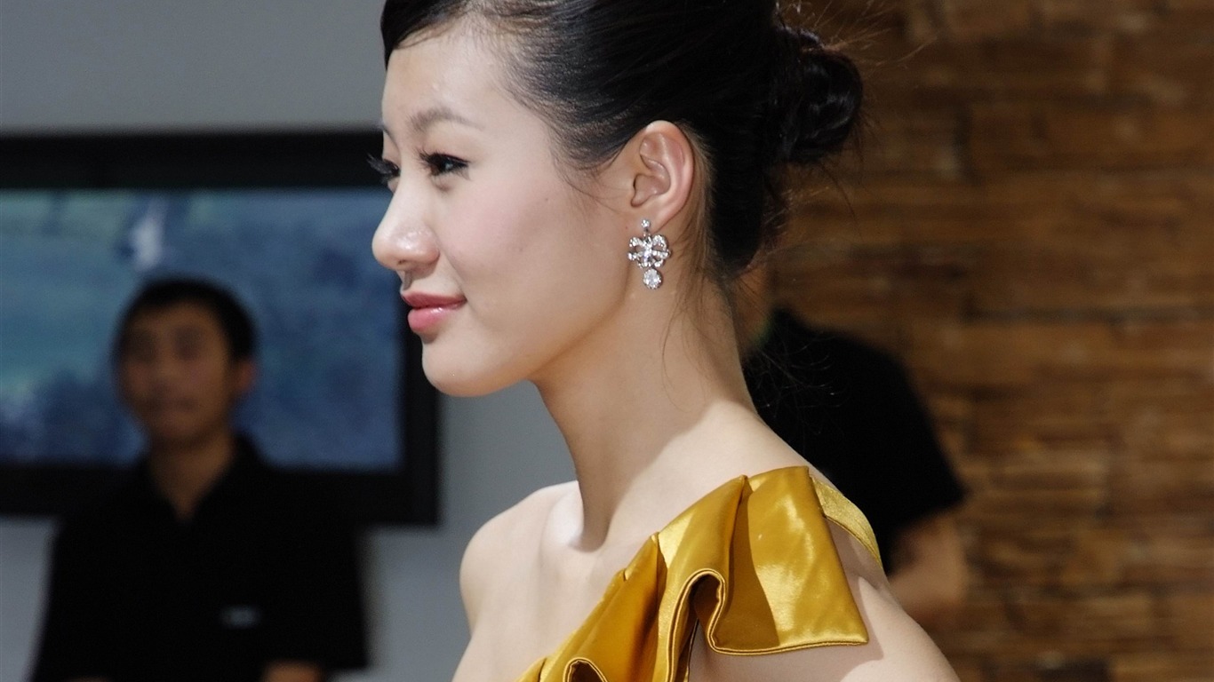 v3壁纸站 摄影壁纸 2010北京国际车展 美女车模 (螺纹钢作品) / 壁纸