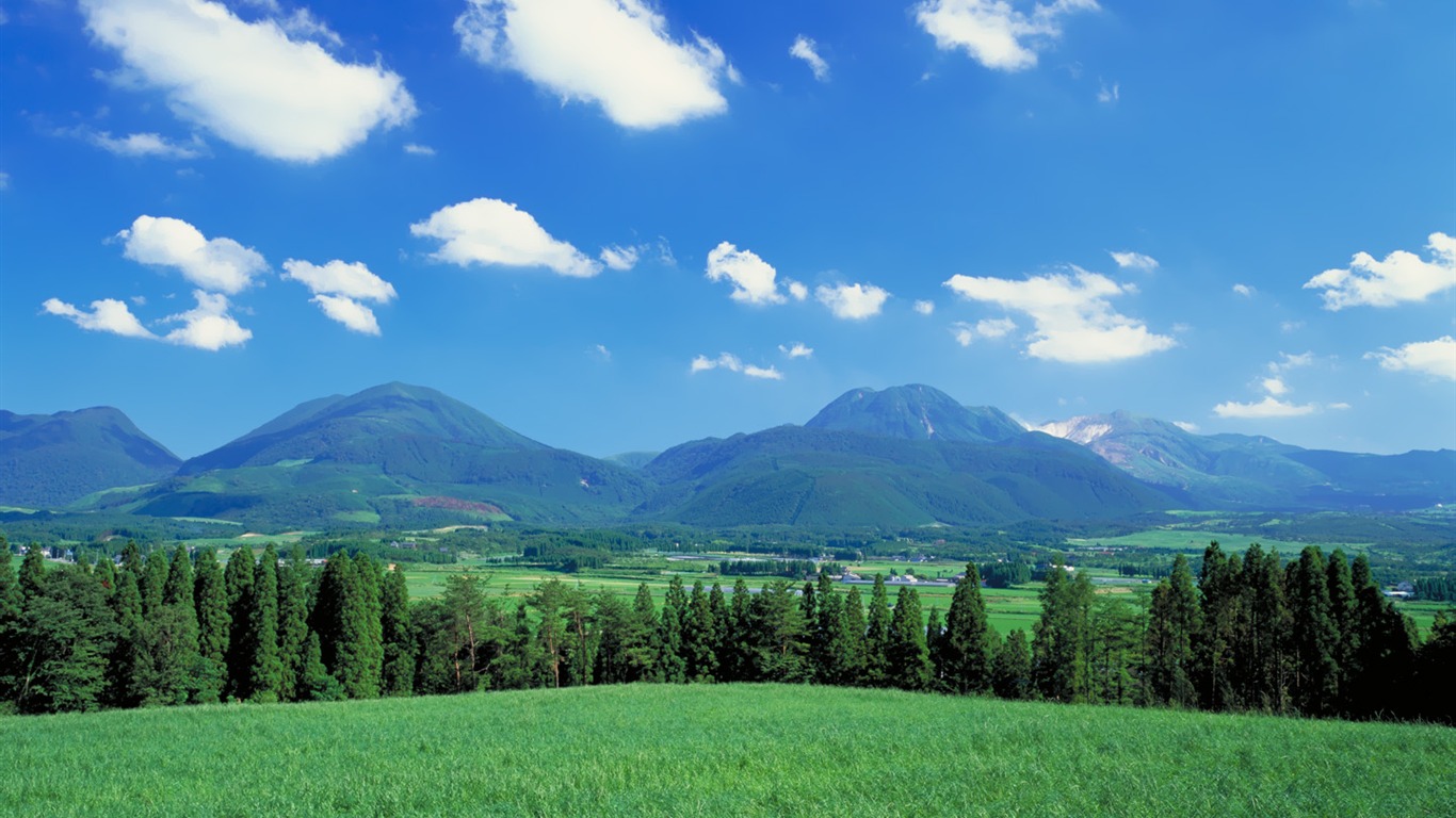 Japonský krajiny širokoúhlý Tapety #4 - 1366x768