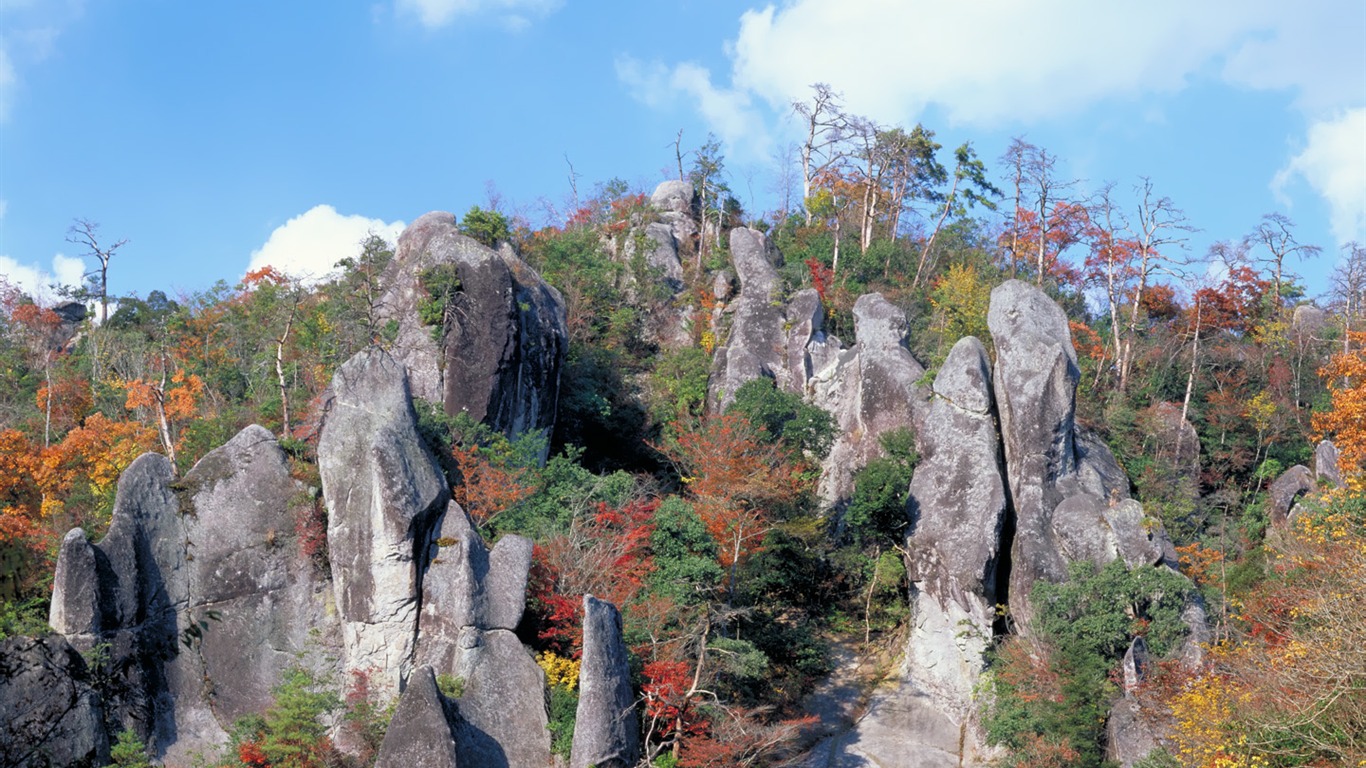Japonský krajiny širokoúhlý Tapety #16 - 1366x768