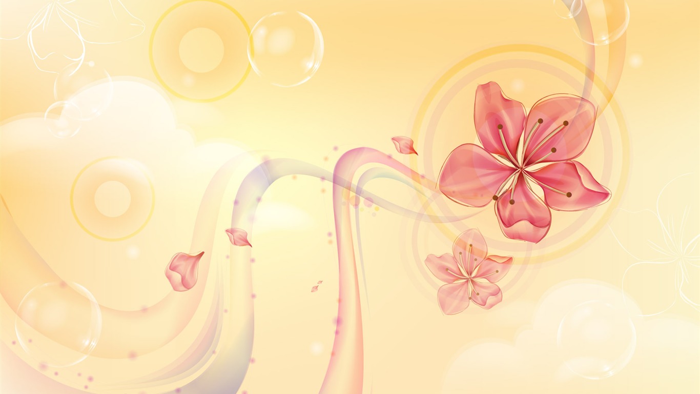 炫彩花紋 壁紙(七) #9 - 1366x768